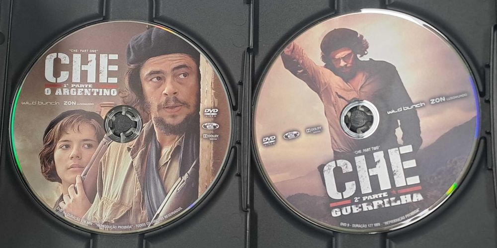 Pack com 3 Filmes sobre CHE Guevara (Diários, O Argentino e Guerrilha)