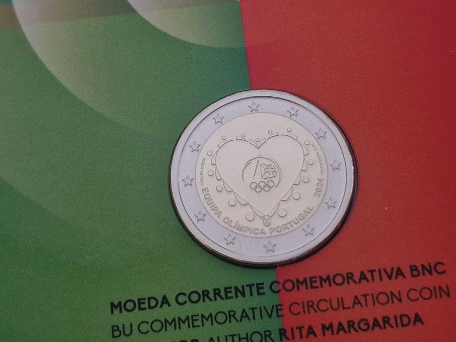 Conjunto Moeda Equipa Olímpica Portugal 2024 (UNC, BNC e Proof)