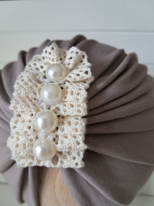 Czapka/turban z pliską 6-12 m-cy