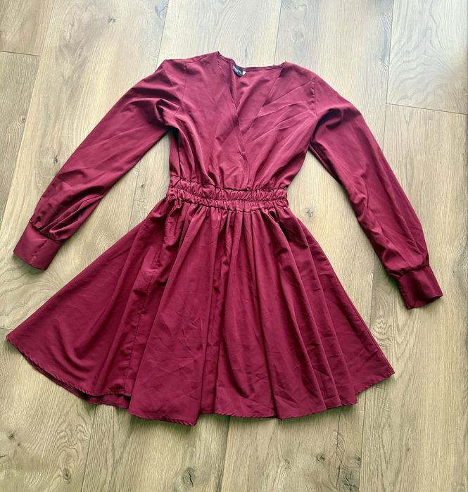 Wassyl sukienka bordowa s na wesele studniowke impreze