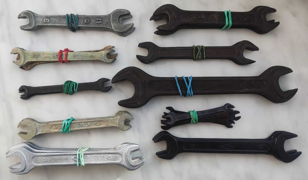 Ключи рожковые,балонные советские 4мм - 90мм. Ключ ріжковий радянський