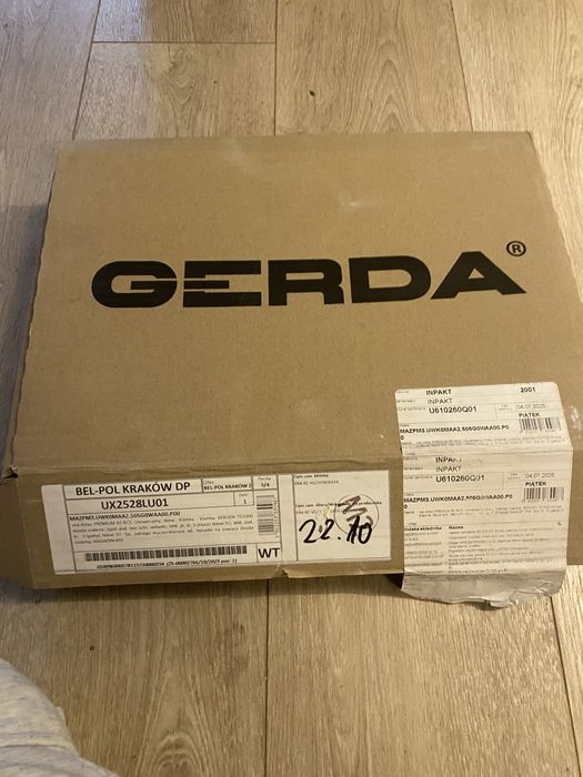 Gerda Zestaw klamka td1000 wkladki wizjer Gerda