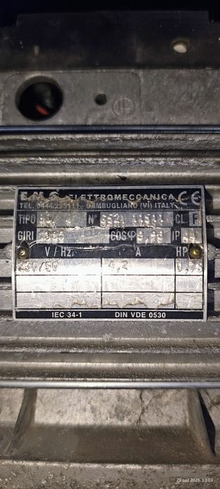 Silnik elektryczny 0,75 hp
