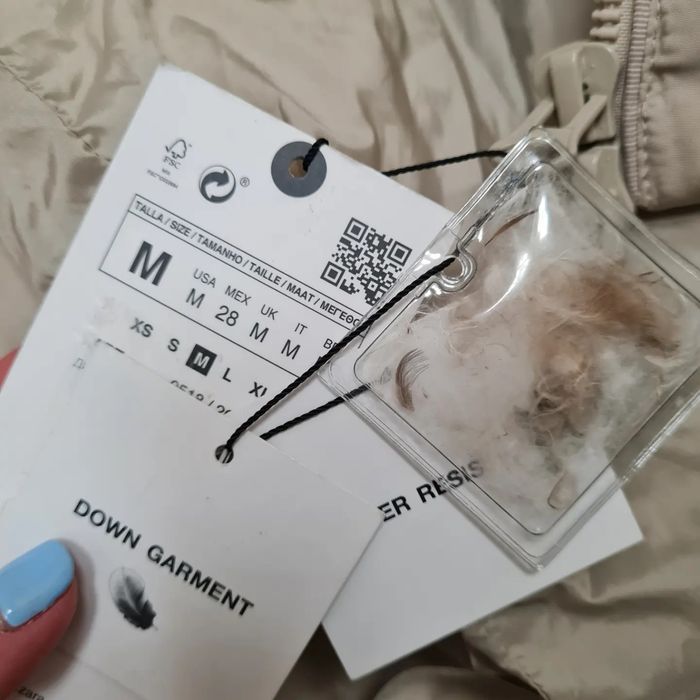 Зимний пуховик Zara, куртка Zara, пальто Zara
