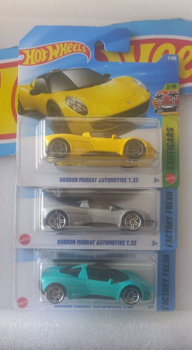 Conjunto 3 Gordon Nurray Automotive T.33 Hot Wheels