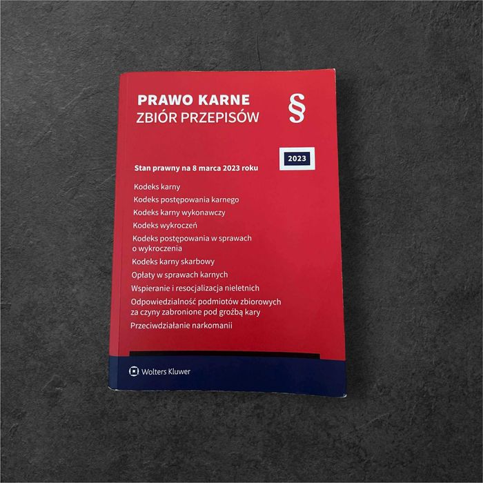 Prawo karne- zbiór przepisów.