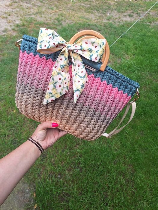 Torebka koszyczek Handmade