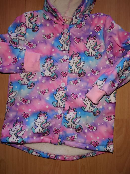 Płaszczyk bluza jednorożec