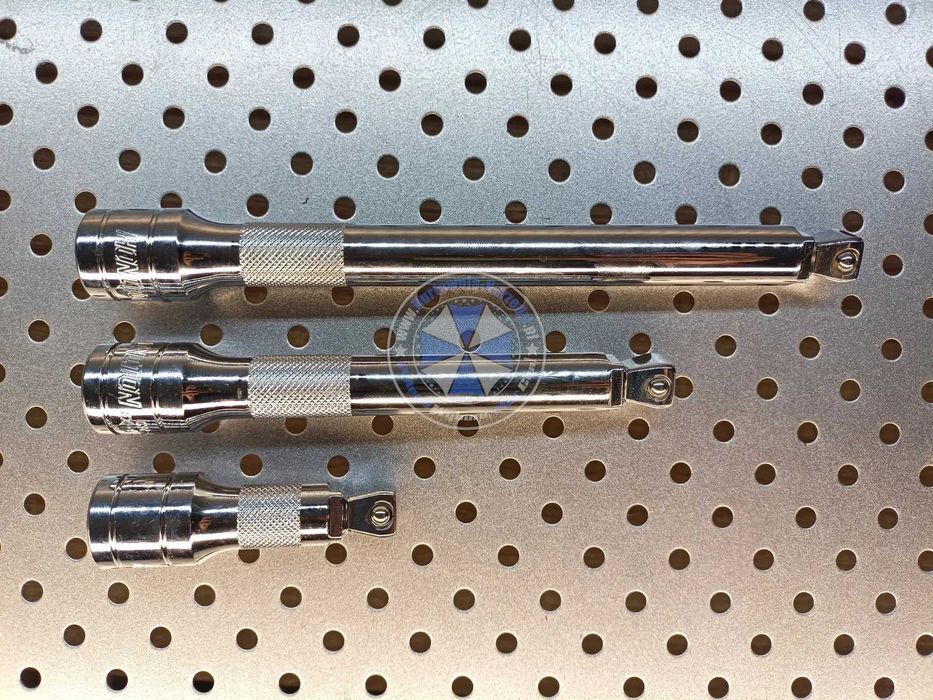 Zestaw przedłużek uchylnych 75 / 150 / 200mm 1/2" przedłużki uchylne