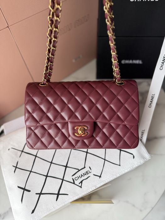 Torebka Chanel Flap Bag Bordowy