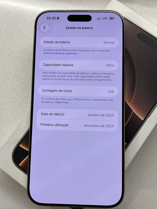 Iphone 16 Pro Max 256GB Desert Titanium Excelente estado Original