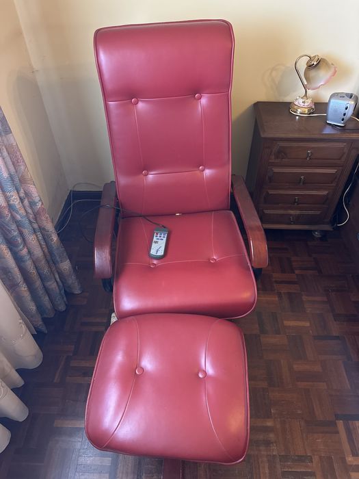 Cadeirão massagem - reclinável como nova