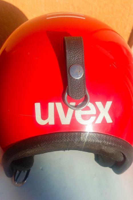 Stary kask motocyklowy Uvex.