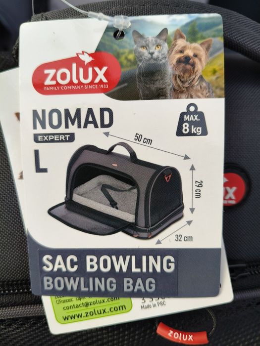 ZOLUX Torba transportowa dla psa kota NOMAD L na ramię wzmocniona