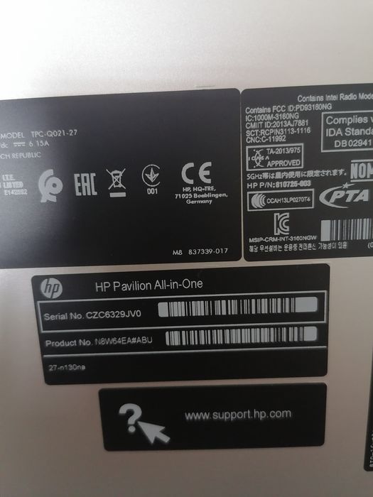 All-in - one 27"HP Matryca