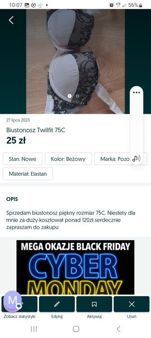 Biustonosz Tfilfit 75C