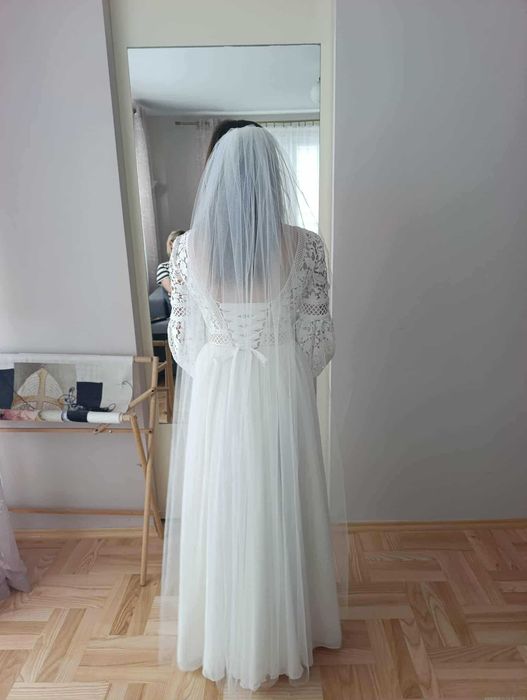 Suknia ślubna boho 34/36