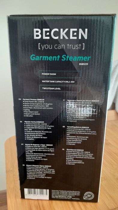 Ferro de engomar vertical Becken