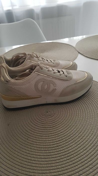 Adidasy beżowe ecru 37