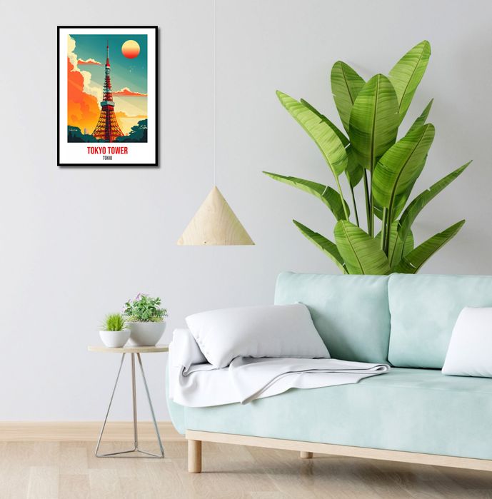 Plakat 39,5x55cm Tokyo Tower