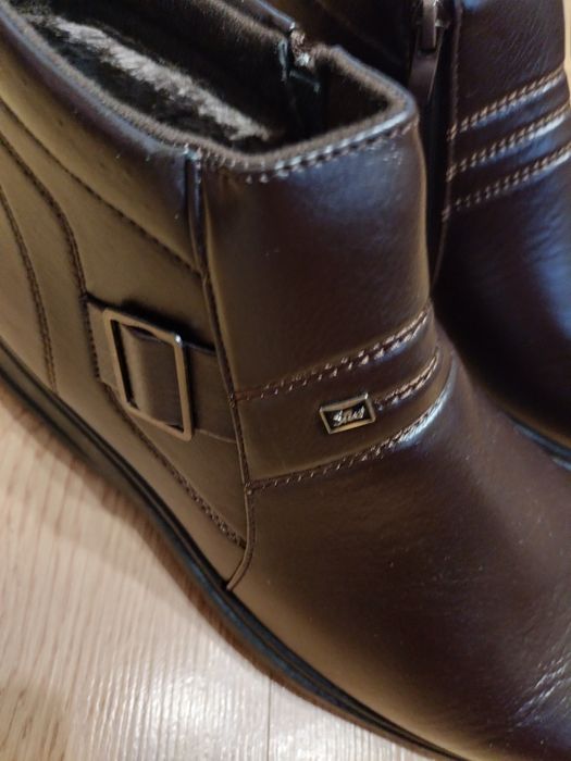 Buty zimowe męskie brązowe nowe