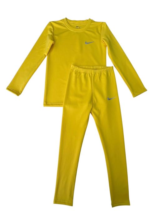 Дитяча термобілизна Nike Pro жовтий колір. Мікрофліс. Розміри: 140/146/152/158