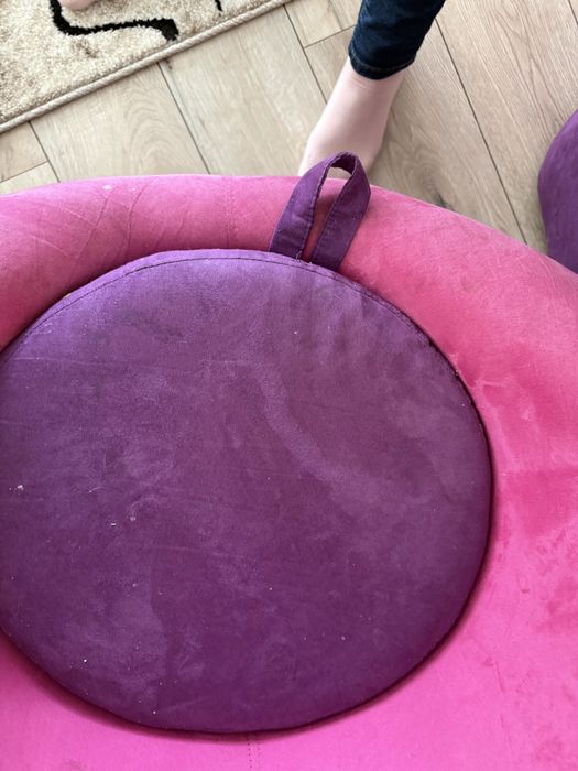 Fotele x2 różowo fioletowo