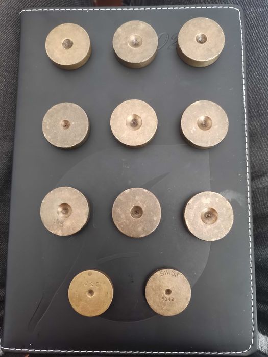 10 Fieiras redondas individuais (Rubis) para puxar fio - Ourives