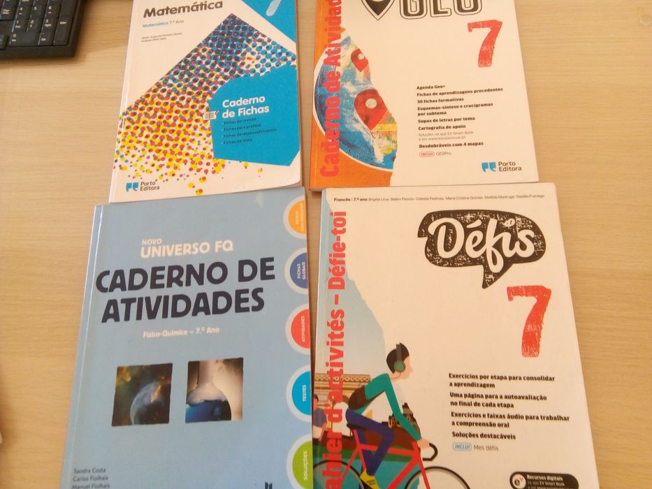 Conjunto de livros de exercícios 7 ano