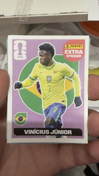 STICKER EXTRA VINI JR coleçao caderneta mundial 2026