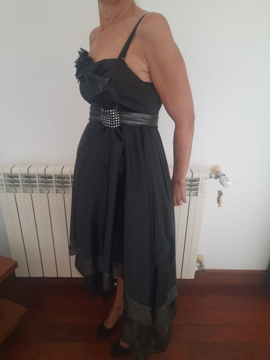 Vestido de cerimonia em cetim