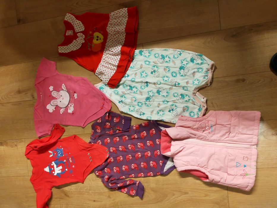 Paczka ubrań dla dziewczynki 80-86cm
