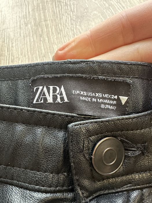 Жіночі шкіряні легінси лосини штани Zara