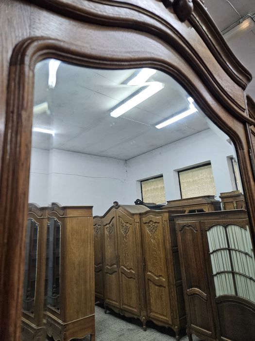 Stara dębowa szafa Ludwikowska Rocaille Francja /