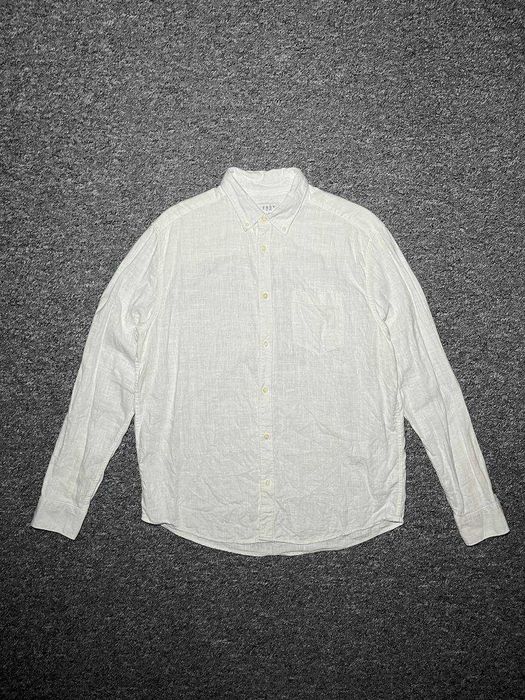 Чоловіча сорочка з льону EASY - 55% Льон/45% Віскоза - Розмір L/XL
