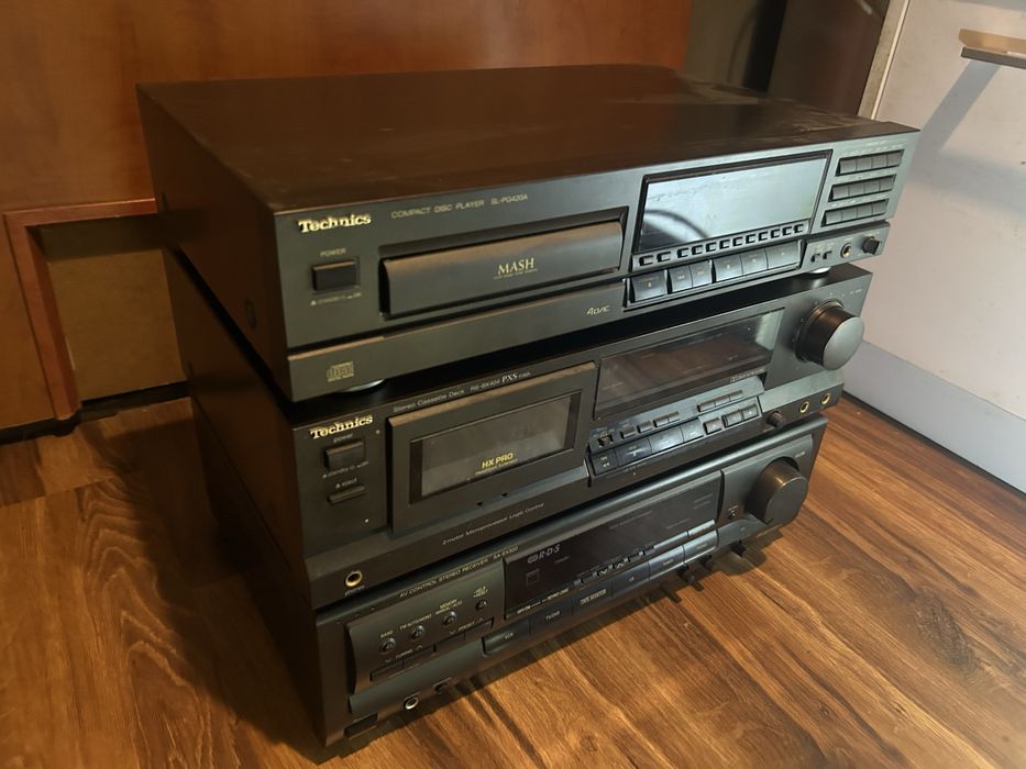 Wieża Technics Cd Deck Wzmacniacz