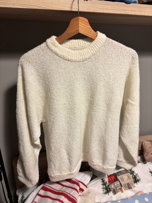 Kremowy sweter sweterek baranek S/M