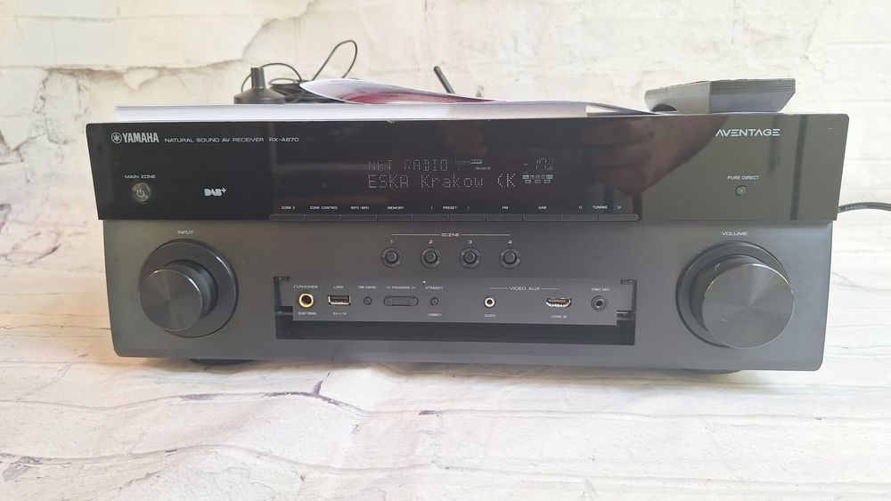 Mocna Yamaha RX-A870 z Wifi Bluetooth ARC MusicCast 4K Atmos