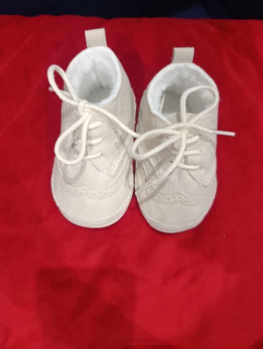 Ocieplane buty niemowlęce do chrztu christopher - niechodki