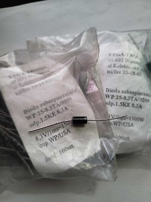 Dioda Zabezpieczająca WP 25 8,3TA /  8,3V 1,5kW 200szt