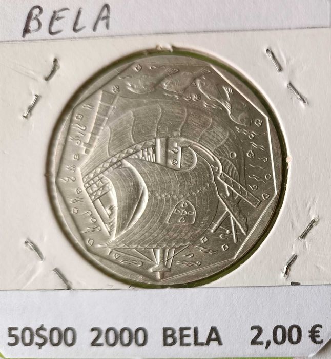 4 Moedas de 50 escudos da 3ª República Portuguesa Emissão Anual Níquel