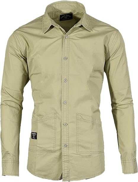 Nowa koszula męska / długi rękaw / gładka / bawełna / R-XL !1968!