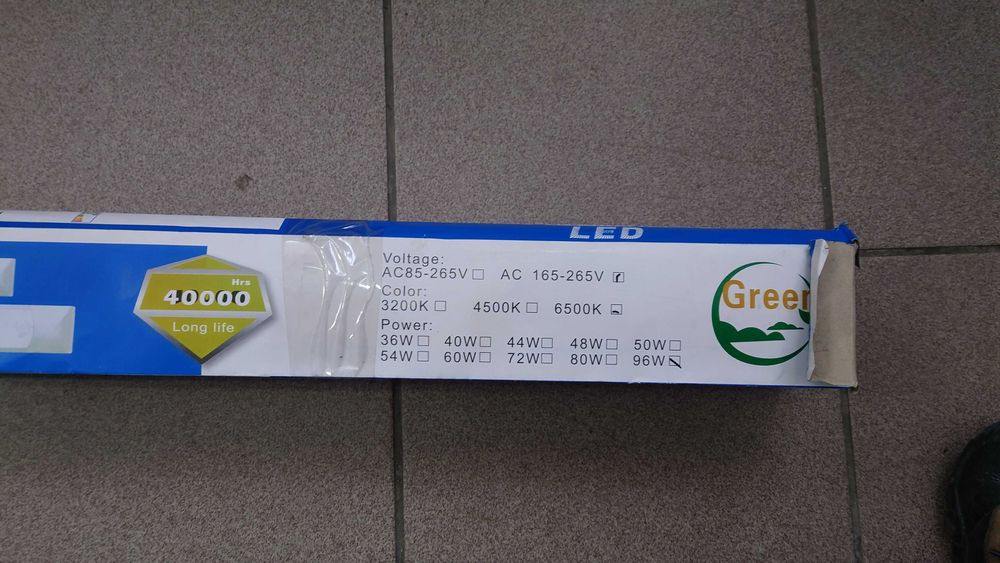 Lampa Led 120cm Do Garażu, Panel Led Świetlówka 96W #50