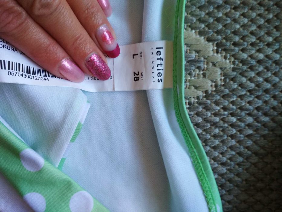 Bikini L nowe z metką w grochy, strój kąpielowy