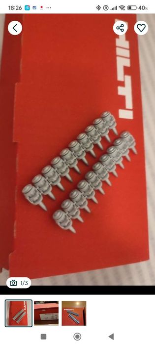 Gwoździe Hilti X-P20 BX 3 osadzak