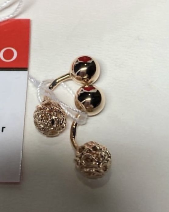 ЗНИЖКА!!!Золоті сережки,НОВІ червоне золото ,585пр,1,57гр.