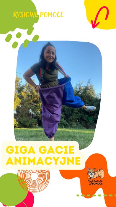 Giga gacie - giga spodnie animatora