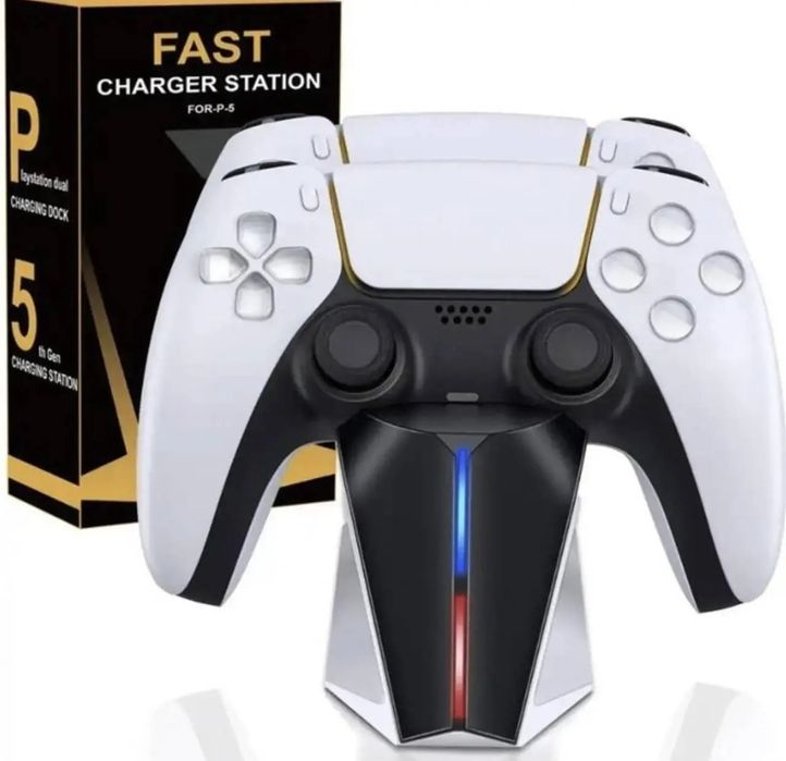 Зарядна док-станція PS 5 Beboncool для DualSense PS5 з LED підсвічуван