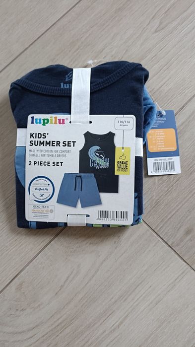 Lupilu nowy komplet 110/116 koszulka i spodenki