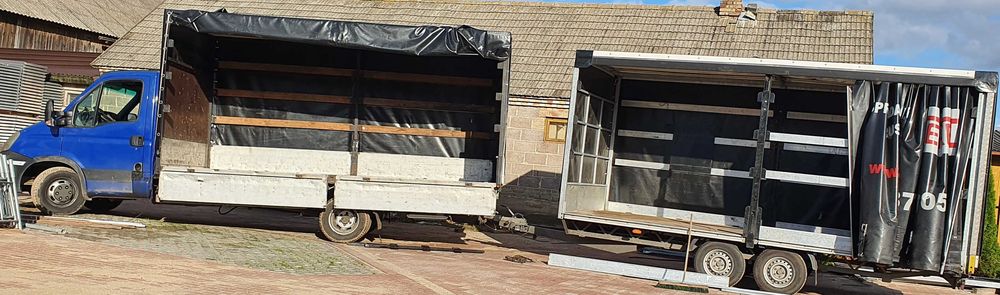 STELAŻ i plandeka zdjęta z Iveco Daily możliwość dostawy w Polsce
